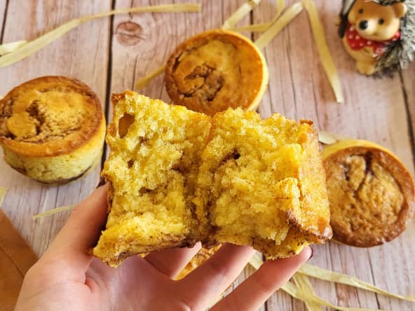 Muffins façon cinnamon roll