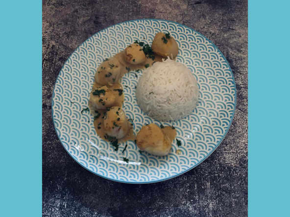 Les coquilles Saint-Jacques à la normande
