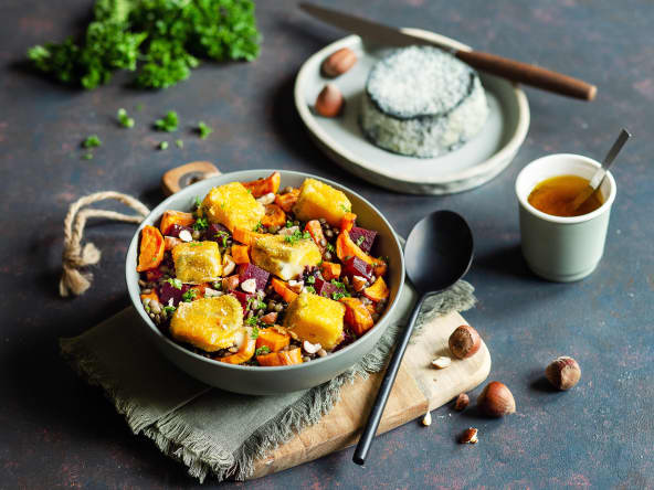 Salade tiède de lentilles et Selles-sur-Cher