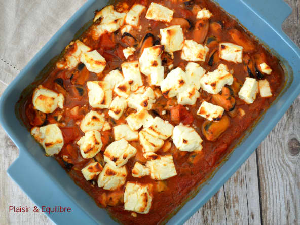 Saganaki de moules