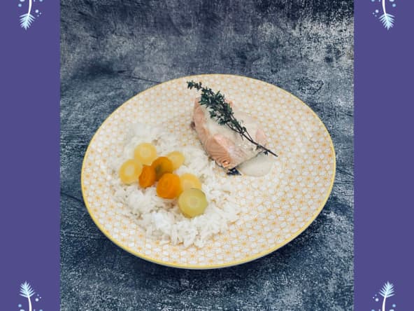 Saumon à la sauce tahini