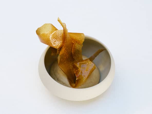 Mise en bouche, pomme acidulée