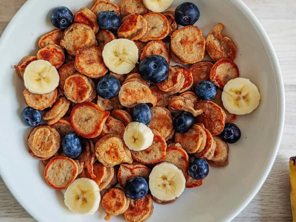 Mini pancakes banane
