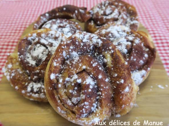 Cinnamon rolls ou brioche roulée à la cannelle