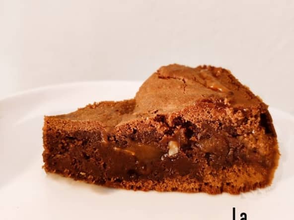 Brownie chocolat caramel beurre salé