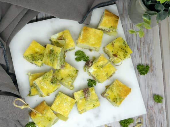 Tortilla apéritive au jambon serrano