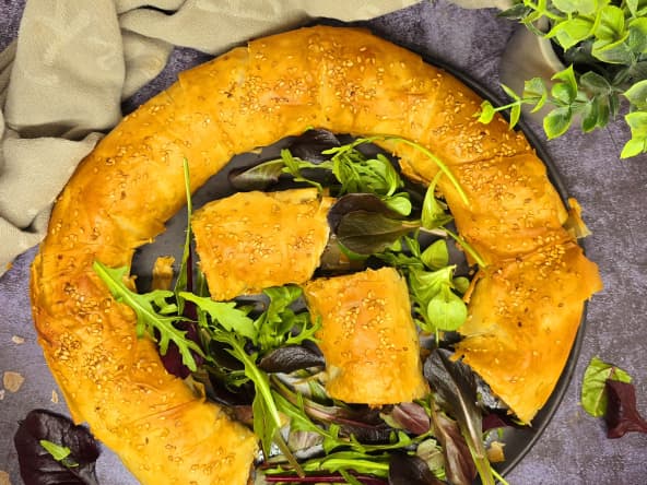 Couronne de pâte filo à l'agneau