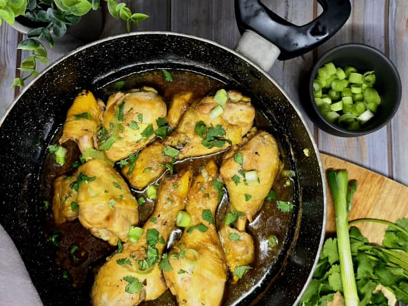 Poulet braisé sauce soja