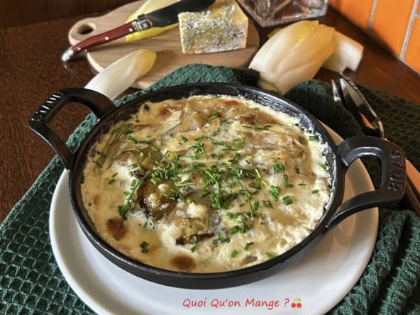 Gratin d’endives à la fourme de Montbrison