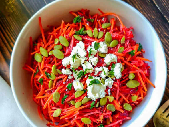 Salade betterave carotte pomme