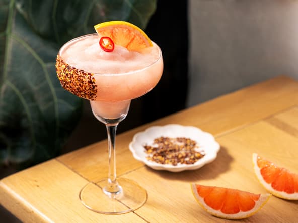 Virgin margarita au pamplemousse rose de Floride