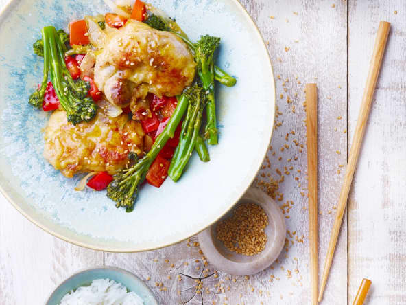 Wok de lapin façon aigre-doux