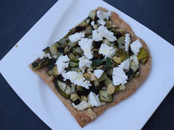Tarte fine aux courgettes et ricotta