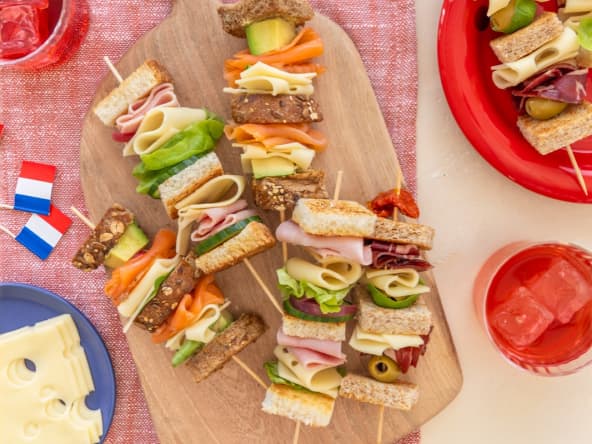 Brochettes apéro aux tranches Dégustation