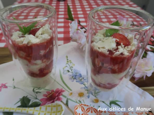 Eton mess allégé au yaourt