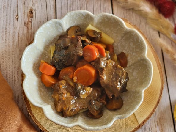 Boeuf fondant miso et carotte