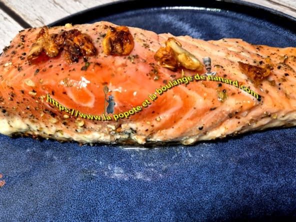 Pavé de saumon cuit à l’unilatéral