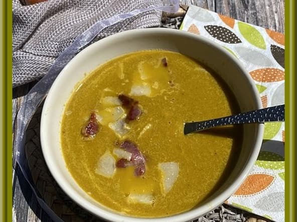 Velouté de carottes, oseille et parmesan