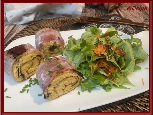 Roulés de lard aux œufs