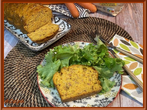 Cake aux carottes et jambon