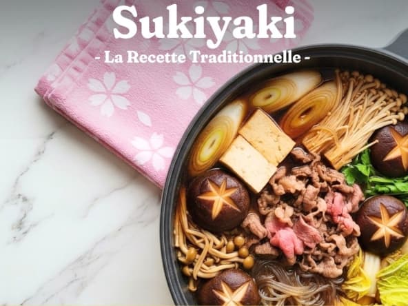 Sukiyaki traditionnel japonais