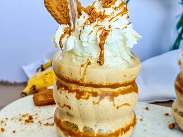 Milkshake banane spéculoos