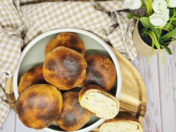Buns aux rillettes de poulet