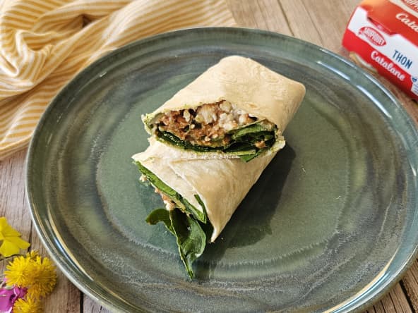 Wrap fraîcheur au thon à la catalane