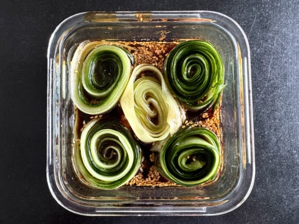 Concombre mariné à l'asiatique