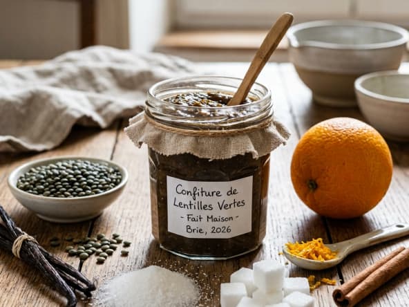 Confiture de lentilles vertes de la Brie