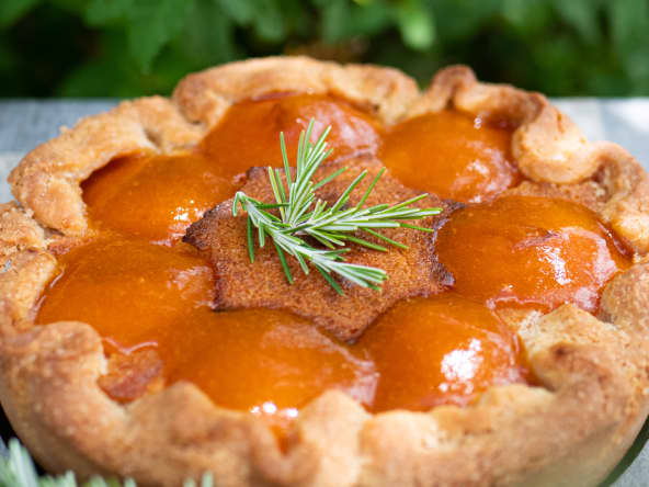 Tarte amande abricot de Pierre Chauvet