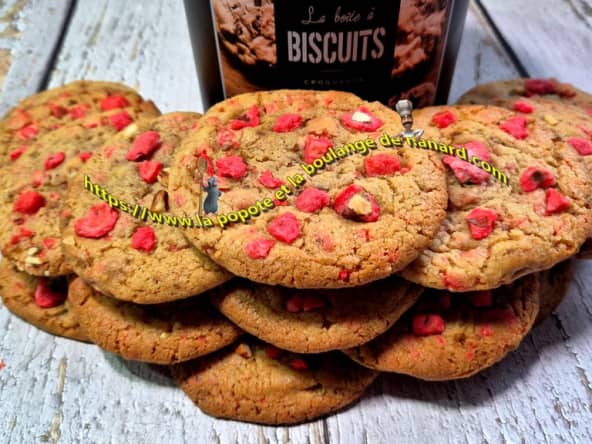 Cookies aux pralines roses