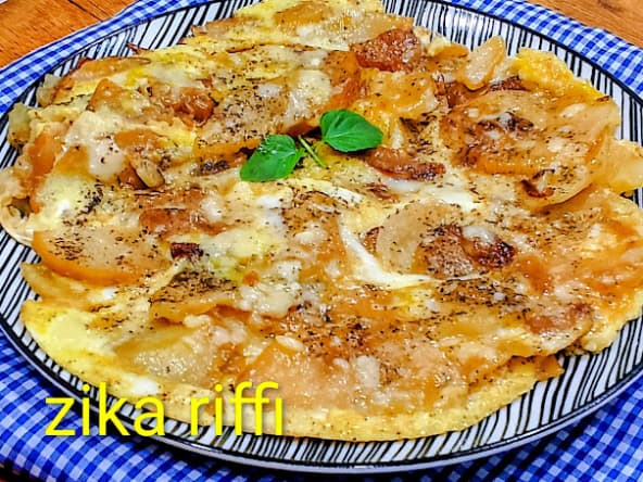 Frittata Saint Nectaire et Cantal à la fleur de thym