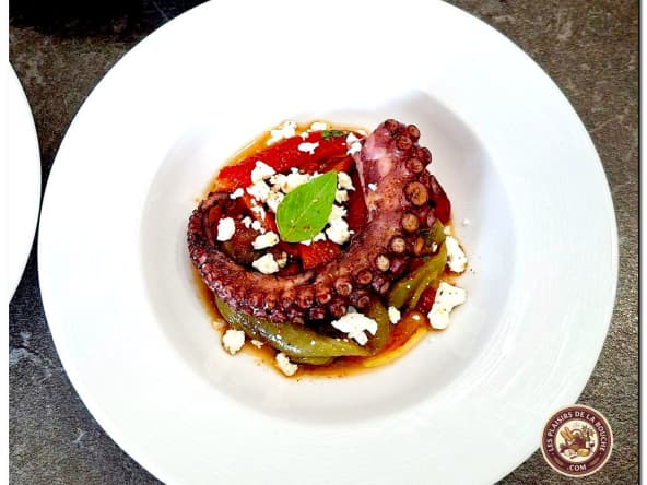 Salade de poivron au poulpe