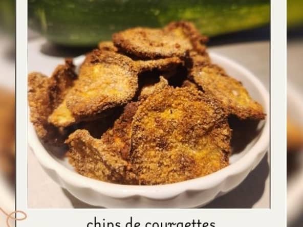 Chips de courgettes au four