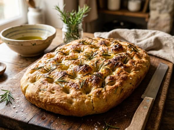 Focaccia ultra-rapide