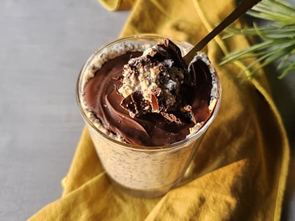 Overnight oats citron et graines de pavot