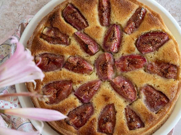 Tarte amandine aux figues