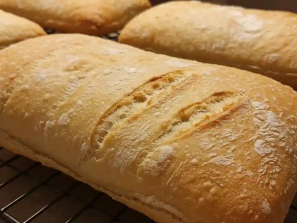 Pain ciabatta maison