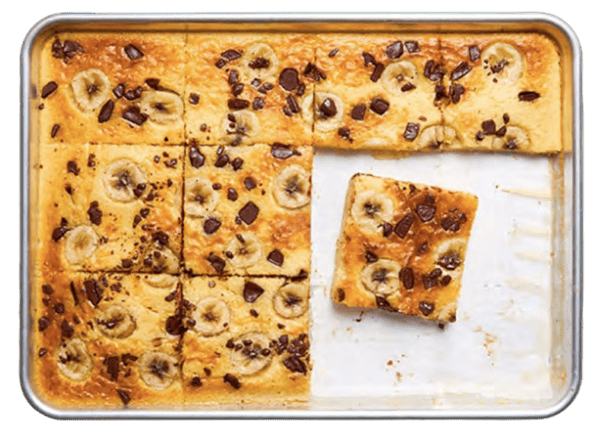 Pancake géant choco-banane au four