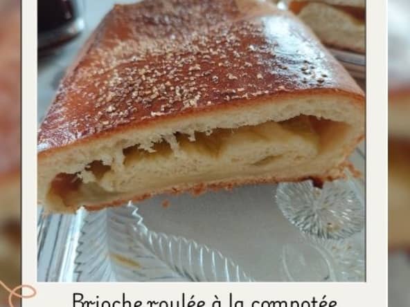 Brioche roulée à la rhubarbe