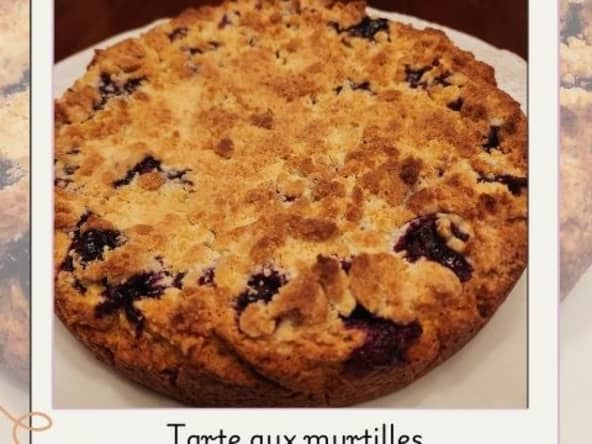Tarte aux myrtilles façon crumble