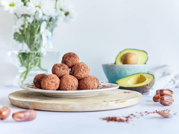 Truffes à l'avocat et au cacao