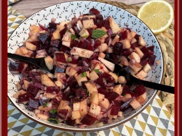 Salade de betteraves et pomme