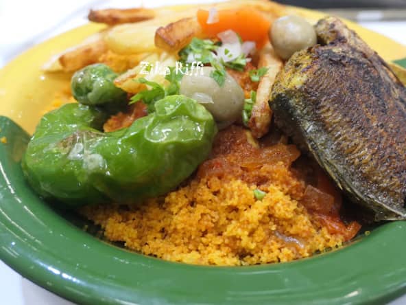 Couscous tunisien de zarzis au mulet