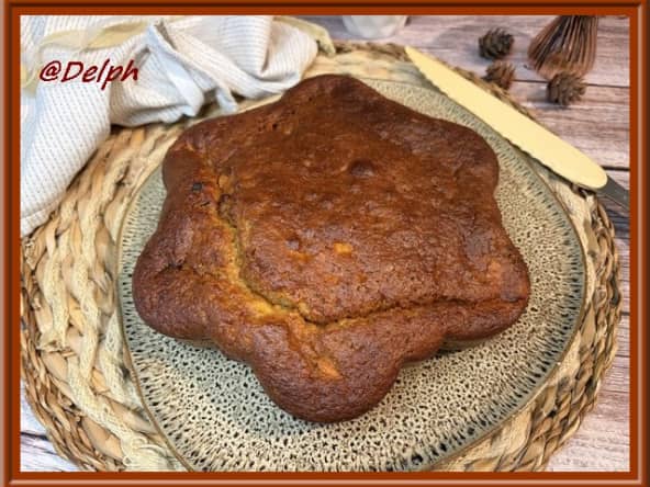 Gâteau bananes, pomme et chocolat