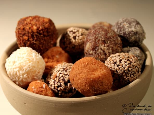 Truffes aux 3 chocolats