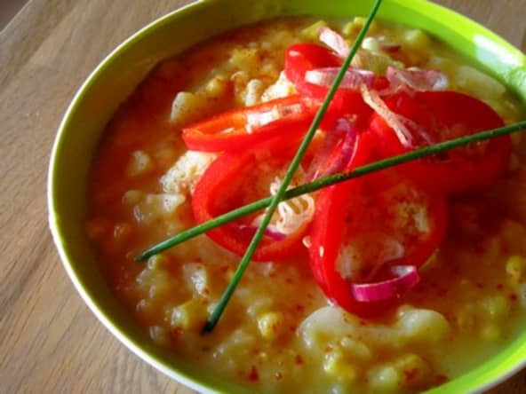 Soupe du Pérou au maïs et aux pommes de terre