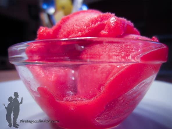 Sorbet aux groseilles