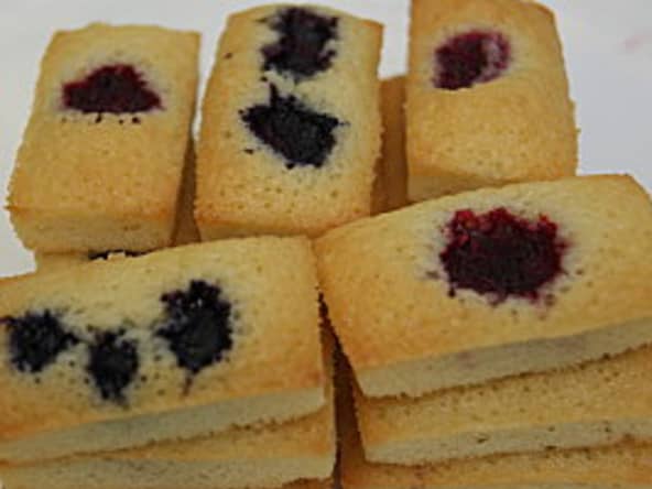Financiers aux fruits rouges